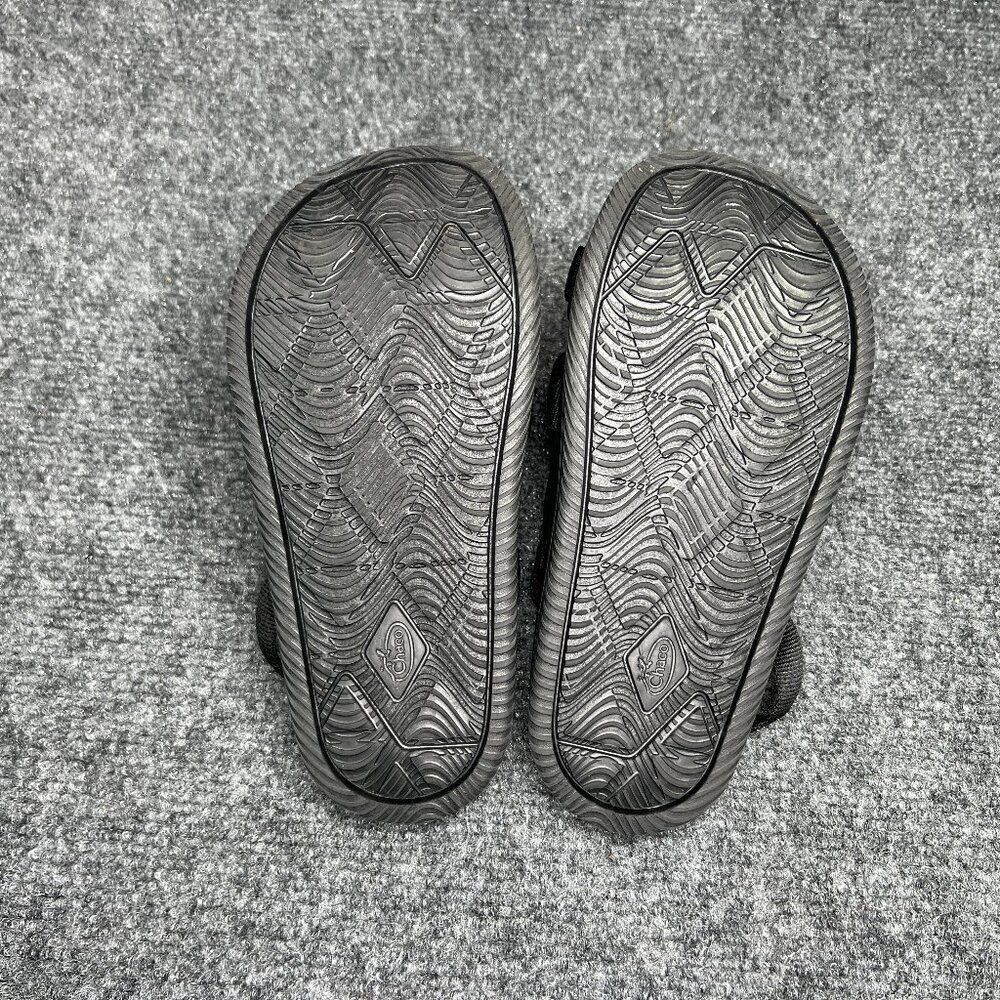 Chaco Chillos Sport Straps Sandals Youth Size 1 Black Athletic Outdoor Flip Flop - Picture 9 of 12